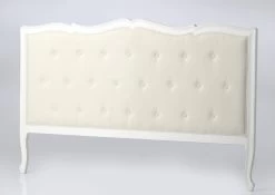 Tête De Lit Bois Blanc Tissu Murano 180cm Amadeus