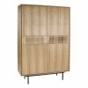 Armoire 4 Portes 2 Tiroirs Naturel Atlanta Pomax -Meubles De Maison Magasin 404 1 Armoire 4 Portes 2 Tiroirs Naturel Atlanta Pomax deco campagne Chic
