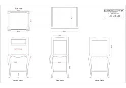 Bout De Canapé 1 Tiroir Loberon Blanc -Meubles De Maison Magasin 406 1 Bout de Canape 1 Tiroir Loberon Blanc Amadeus cades Deco campagne Chic