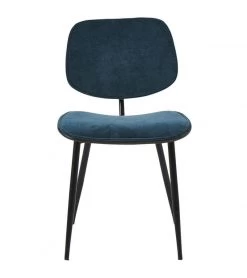 Chaise Velours Kolda (3 Couleurs) Athezza -Meubles De Maison Magasin 412 1 Chaise Velours Kolda Bleu Athezza Hanjel Deco Campagne Chic 2
