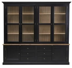 Buffet Vaisselier --- 2 Corps Noir Fontainebleau