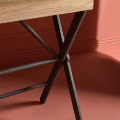 Bureau Christian Chêne Massif -Meubles De Maison Magasin 414 1 Bureau Christian Chene Massif Signature Mobilier Deco Campagne Chic 4