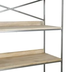 Etagère 4 Niveaux Bois Métal Tangram -Meubles De Maison Magasin 415 1 Etagere Tangram Jardin d Ulysse Bois Metal Deco Campagne Chic