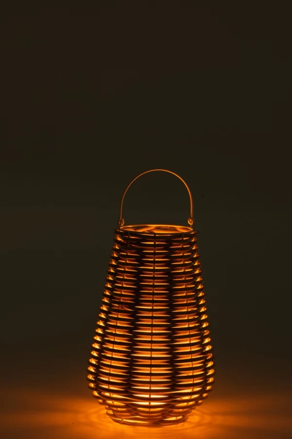 Lanterne Tressée Blanchie Eclairage Leds 8 Lanterne Tressée Blanchie Eclairage Leds – Image 6