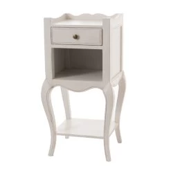 Bout De Canapé 1 Tiroir Loberon Blanc