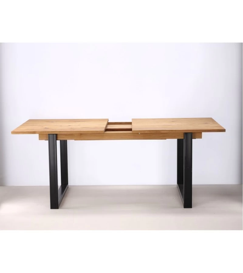 Table Extensible Sierra Chêne Métal 180/260cm 4 Table Extensible Sierra Chêne Métal 180/260cm – Image 2