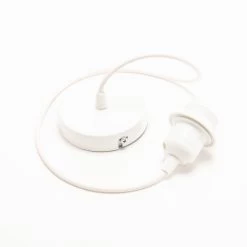 Suspension Rotin Naturel Panay -Meubles De Maison Magasin 450 1 Cable electrique Blanc