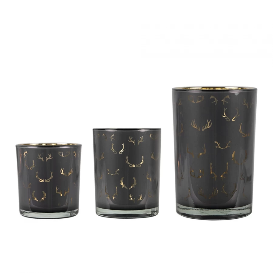 Photophore Verre Silhouette Cornes De Cerf MM 6 Photophore Verre Silhouette Cornes De Cerf MM – Image 4