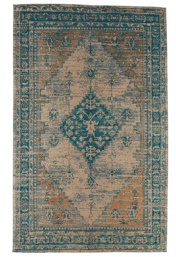 Tapis Darya Bleu 240x150 Blanc D'Ivoire 3 Tapis Darya Bleu 240x150 Blanc D'Ivoire