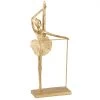 Statue Ballerine Jambe Haute Or -Meubles De Maison Magasin 457 1 Statue Ballerine Jambe Haute Or J Line Jolipa Deco Campagne Chic