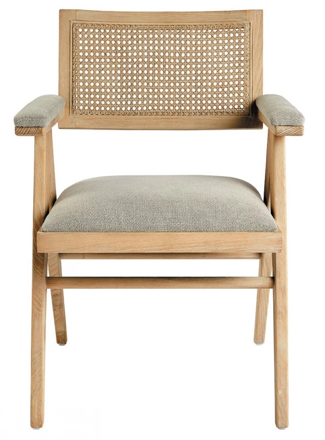 Fauteuil Colby - Lin Beige Frêne Nat Blanc D'Ivoire 3 Fauteuil Colby - Lin Beige Frêne Nat Blanc D'Ivoire