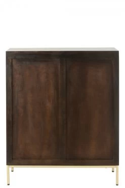 Armoire Buffet 4 Portes Bois Métal Doré -Meubles De Maison Magasin 464 1 Buffet Armoire 4 Porte Bois Metal Dore Jline Jolipa Deco Campagne Chic 4