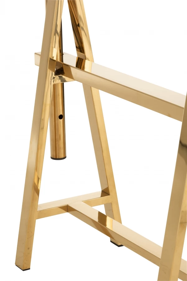 Bureau Contemporain Ajustable Métal Doré Verre 11 Bureau Contemporain Ajustable Métal Doré Verre – Image 9