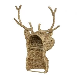 Tête De Cerf Murale Jacinthe D'eau Tressée H44cm -Meubles De Maison Magasin 474 1 Tete de Cerf Murale Jacinthe d eau Tressee Mars More Deco Campagne Chic 3