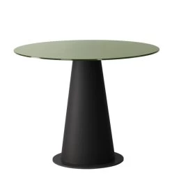Table Ronde Impero Verre Kaki Athezza ø100cm