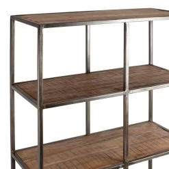 Etagère Bibliothèque Factory Indus Bois Métal Coté Table -Meubles De Maison Magasin 485 Etagere Bibliotheque Factory Indus Bois Metal Cote Table Style Campagne 6