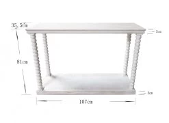 Console Perla Pin Blanchi -Meubles De Maison Magasin 489 1 Console Perla Pin Blanchi Amadeus Cades Deco Campagne Chic 5