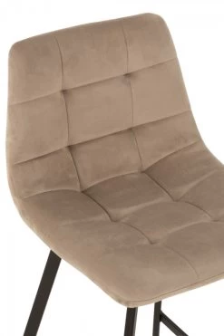 Chaise De Bar Velours Olivier ---- (4 Couleurs) -Meubles De Maison Magasin 491 15469 5