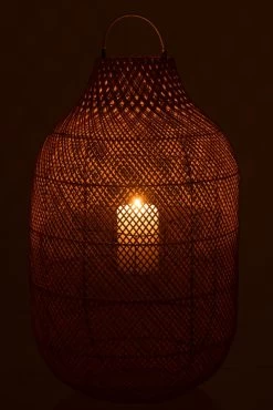 Lanterne Rotin Naturel Extra Large -Meubles De Maison Magasin 505 1 Lanterne Cylindrique Extra Large Rotin Naturel Jolipa 3