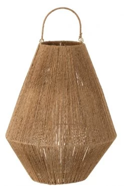 Lanterne Dantya Jute Naturelle -Meubles De Maison Magasin 514 1 Lanterne Dantya Jute Naturelle J Line Jolipa Deco Campagne Chic 2