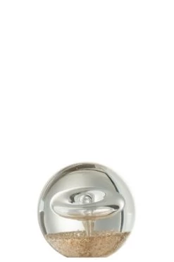 Presse-Papier Cercle Or Verre PM