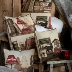2 Coussins Gobelin Hiver Cerf 45x45 7 2 Coussins Gobelin Hiver Cerf 45x45 -Meubles De Maison Magasin 518 1 Coussin Gobelin Hiver Cerf Mars More Deco Campagne Chic 3