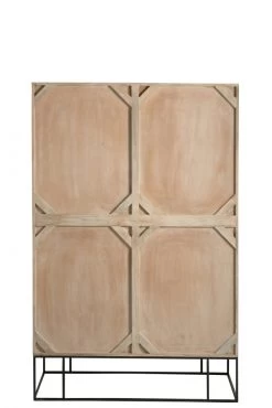 Armoire 3 Portes Manguier Rotin Tissé Naturel -Meubles De Maison Magasin 532 91013 4