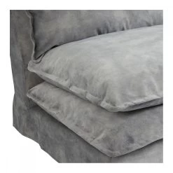 Canapé Léo Velours Gris 220cm --- Blanc D'Ivoire 13 Canapé Léo Velours Gris 220cm --- Blanc D'Ivoire -Meubles De Maison Magasin 533 1 Canape Leo Velours Gris Blanc d Ivoire Deco Campagne Chic 5