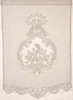 2 Brise-Bise Reine Blanc Coquecigrues 45x70