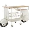 Bar Comptoir Scooter Métal Blanc -Meubles De Maison Magasin 534 1 Bar Comptoir Scooter Metal Blanc Jline Jolipa Deco Campagne Chic