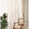2 Rideaux Reine Blanc Coquecigrues 130x300 -Meubles De Maison Magasin 556 Rideaux Reine Blanc Coquecigrues