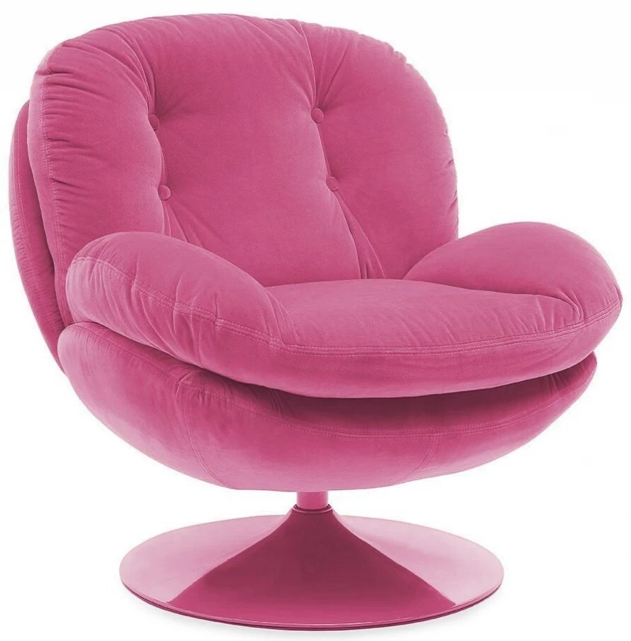 Fauteuil Memento Velours Uni Rose NOUVEAU 3 Fauteuil Memento Velours Uni Rose NOUVEAU