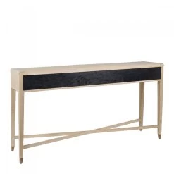 Console Ines Chêne Blanchi 3 Tiroirs Blanc D'Ivoire -Meubles De Maison Magasin 564 1 Console Ines Chene Blanchi Blanc d Ivoire Deco Campagne Chic 4