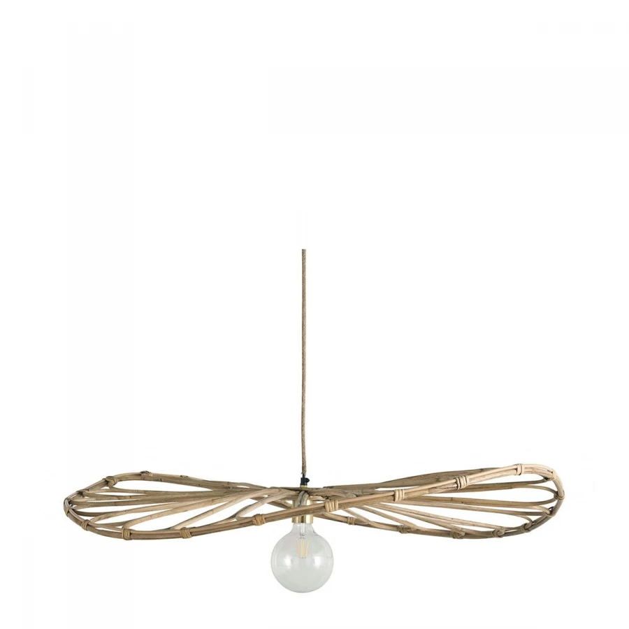 Suspension Salome Rotin Naturel PM Blanc D'Ivoire 5 Suspension Salome Rotin Naturel PM Blanc D'Ivoire – Image 3