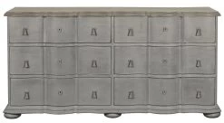 Commode 6 Tiroirs Carlotta Pierre Blanc D'Ivoire