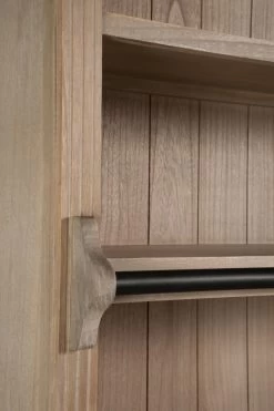 Bibliothèque 4 Portes Bois Naturel -Meubles De Maison Magasin 595 1 Bibliotheque 4 Portes Bois Naturel Jline Jolipa Style Campagne 5