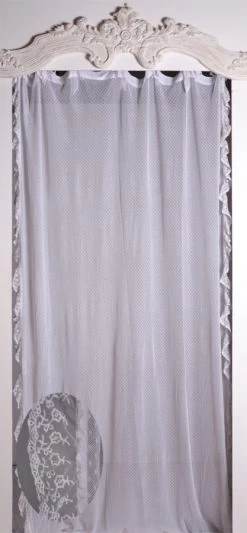 2 Rideaux Filet Blanc Coquecigrues 130x300