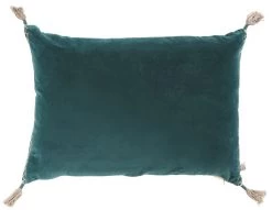 Coussin Matteo Velours Lin 40x60 - (7 Couleurs) Blanc D'Ivoire