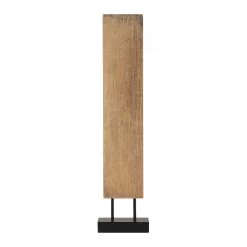 Statue Arabesques Verticale Bois Nat Blanc D'Ivoire -Meubles De Maison Magasin 608 1 Statue Arabesques Verticale Blanc d Ivoire Deco Campagne Chic 3