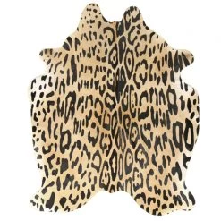 Tapis Vache Empreintes De Jaguar 250cm