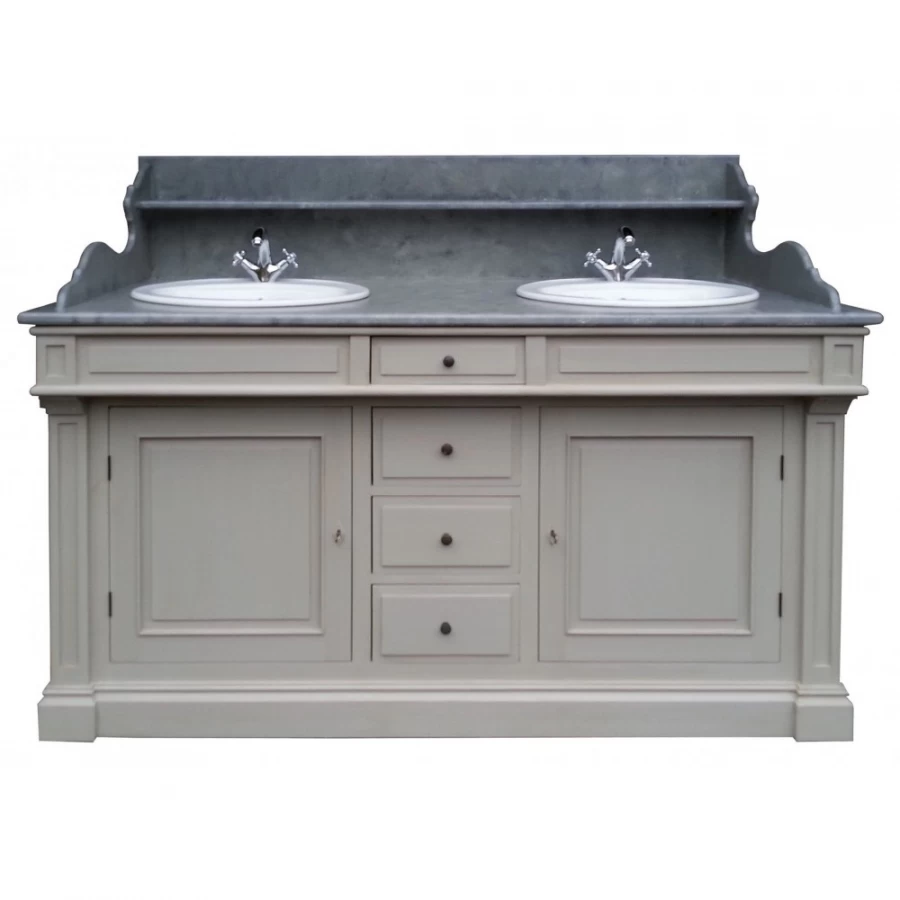 Meuble Lavabo Double Rivoli Vintage (10 Patines Au Choix) 3 Meuble Lavabo Double Rivoli Vintage (10 Patines Au Choix)