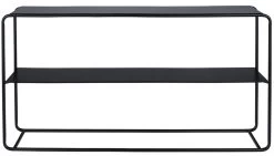 Console Indus Ernest Métal Noir Blanc D'Ivoire