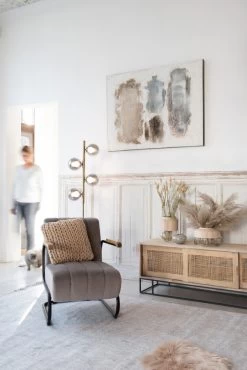 Meuble TV 3 Portes Manguier Rotin Tissé Naturel Jolipa -Meubles De Maison Magasin 636 1 Meuble TV 3 Portes Manguier Rotin Tisse Naturel Jline Jolipa Deco Campagne Chic