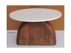 Bout De Canapé Swan Marbre Blanc 8 Bout De Canapé Swan Marbre Blanc -Meubles De Maison Magasin 637 1 Bout de Canape Swan Marbre Blanc Amadeus Cades Deco Campagne Chic 3