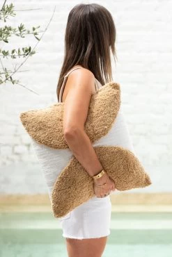 Coussin Demi Cercle Coton Marron -Meubles De Maison Magasin 643 1 Coussin Demi Cercle Coton Marron Jline Jolipa Deco Campagne Chic