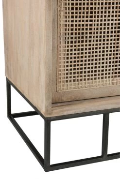 Meuble TV 3 Portes Manguier Rotin Tissé Naturel Jolipa -Meubles De Maison Magasin 648 1 Meuble TV 3 Portes Manguier Rotin Tisse Naturel Jline Jolipa Deco Campagne Chic 12