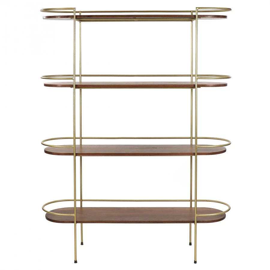Etagère X4 Artdeco Bois Métal Pomax 4 Etagère X4 Artdeco Bois Métal Pomax – Image 2