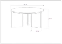 Table Basse Ronde Bois Marbre Blanc Denali ø70cm -Meubles De Maison Magasin 650 1 Table Basse Ronde Bois Marbre Blanc Denali Amadeus Cades Deco Campagne Chic 2