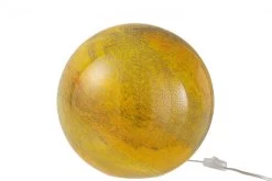 Lampe Ronde Dany Jaune -Meubles De Maison Magasin 653 1 Lampe Ronde Dany Jaune Verre Jline Jolipa Deco Campagne Chic