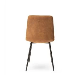 Chaise Manta - Simili Cuir Athezza (2 Couleurs) -Meubles De Maison Magasin 654 1 Chaise Manta Simili Cuir Marron Athezza Hanjel Deco Campagne Chic 5